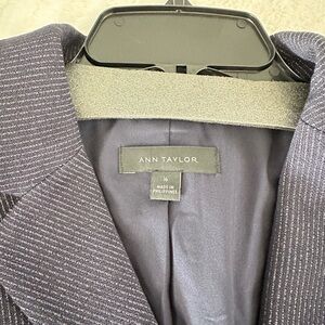 Ann Taylor Navy Pinstripe Blazer